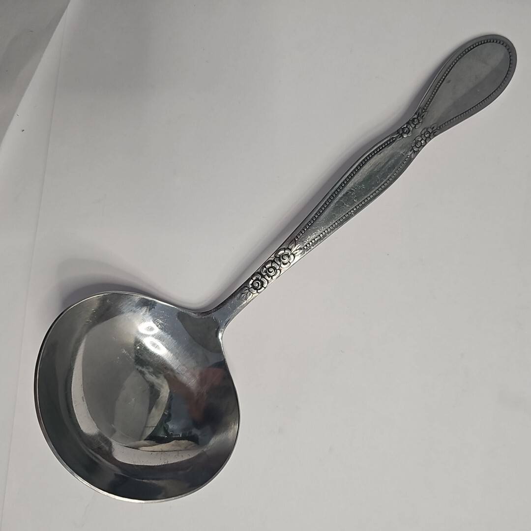 Northland Ladle Flower Handle Stainless Korea 7.5" Long