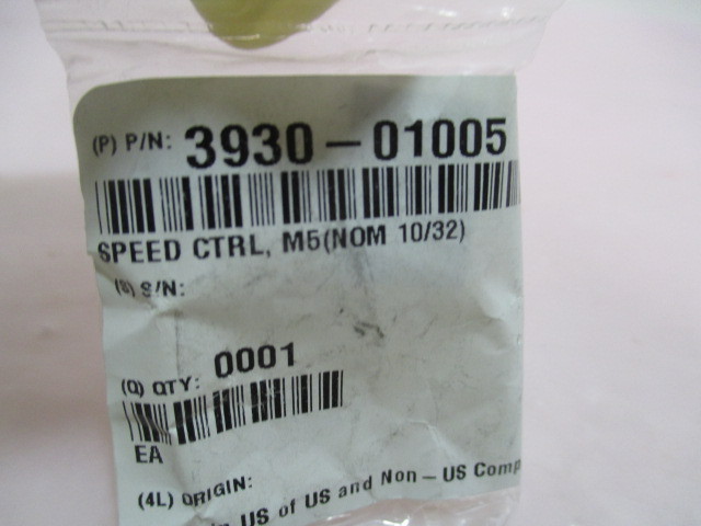 AMAT 3930-01005, Speed Control, M5(NOM 10/32). 417194