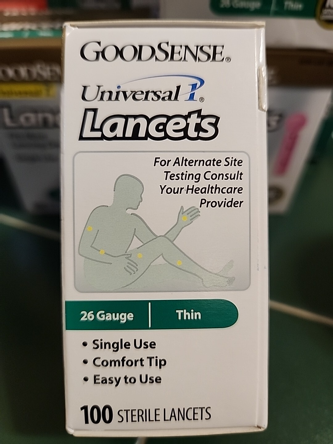 Good Sense Single Use Lancets (4) 100ct Boxes 26 Guage Thin