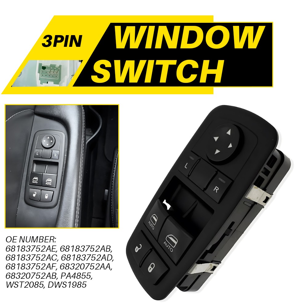 For 2015-2021 2022 Dodge Challenger Front Left Power Door Window Control Switch