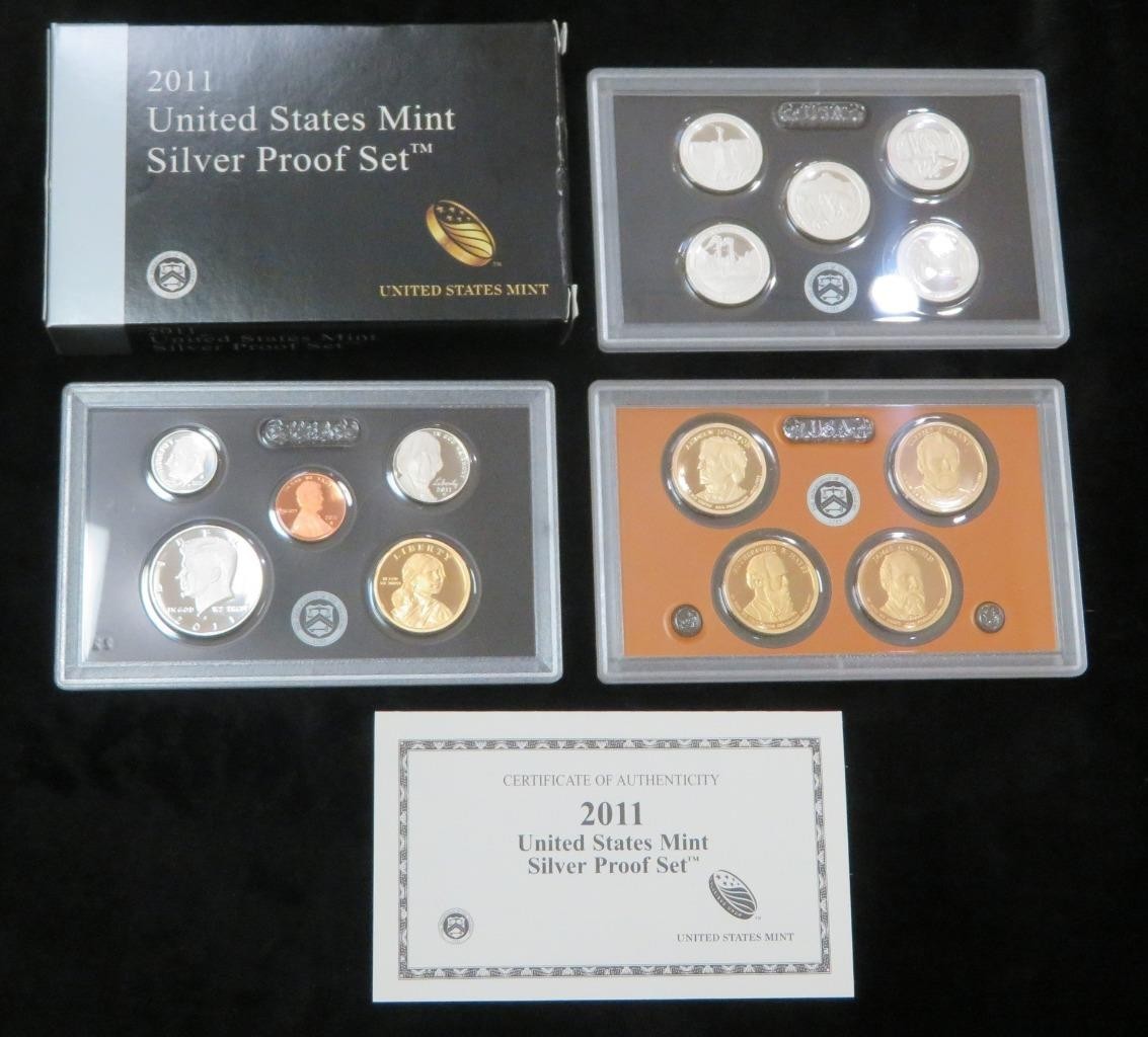 2011 Silver Proof Set * 14 Coins * 90% Silver * With Original Packaging and COA