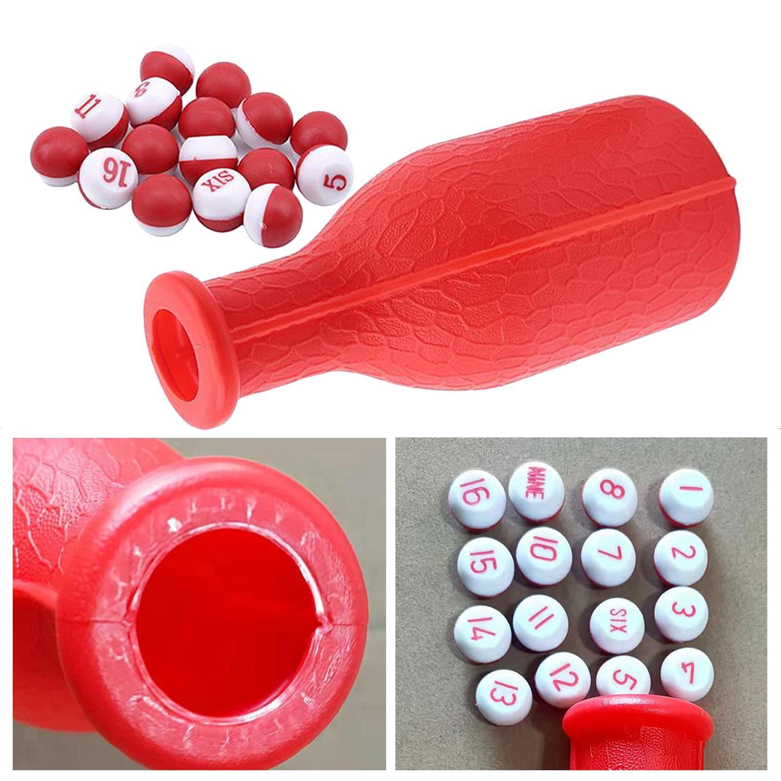 Billiard Game Kelly Pool Shaker Bottle Billiard Equipment Dice for Home Kids