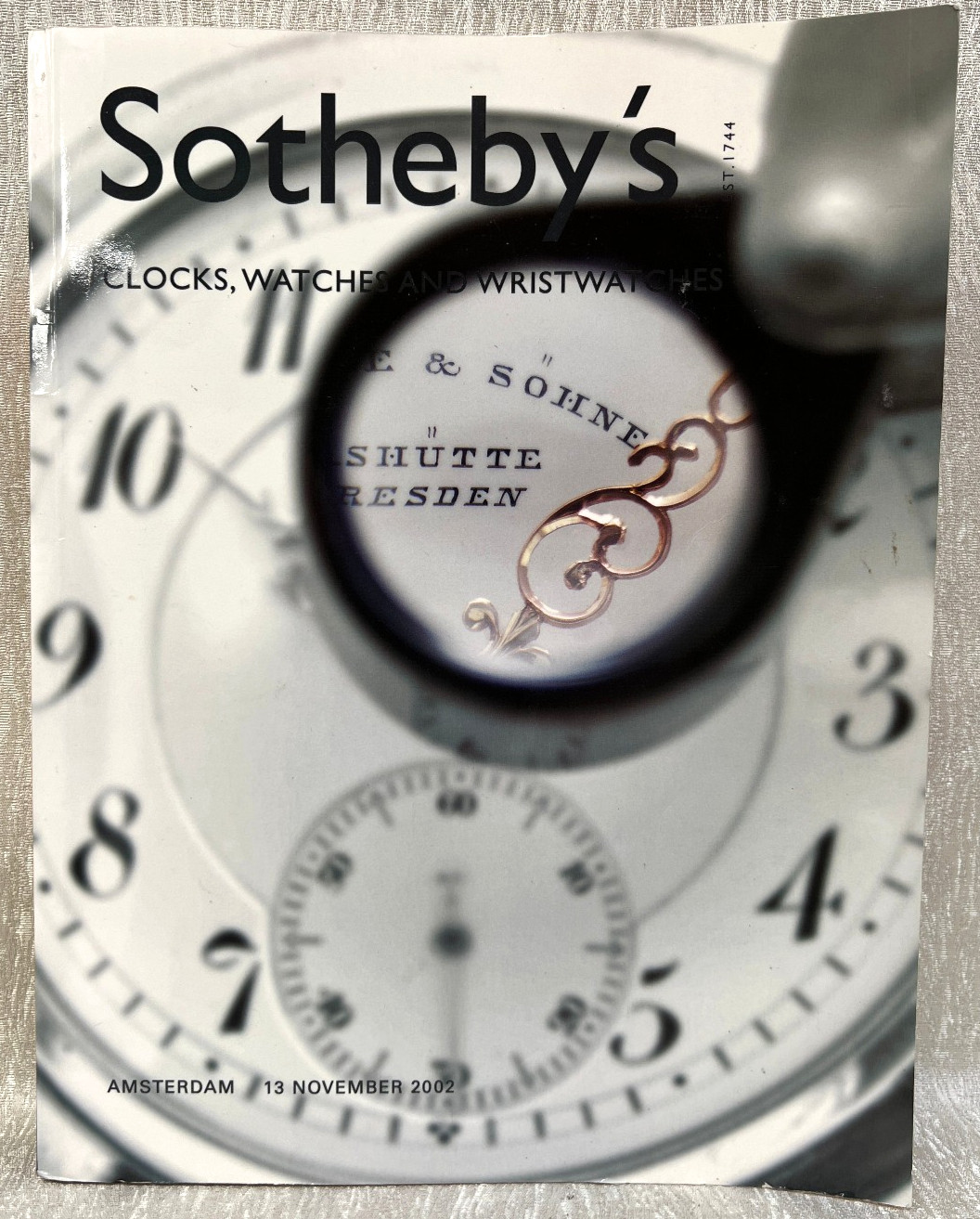 Sotheby's Amsterdam Clocks, Watches and Wristwatches 2002 Auction Catalog