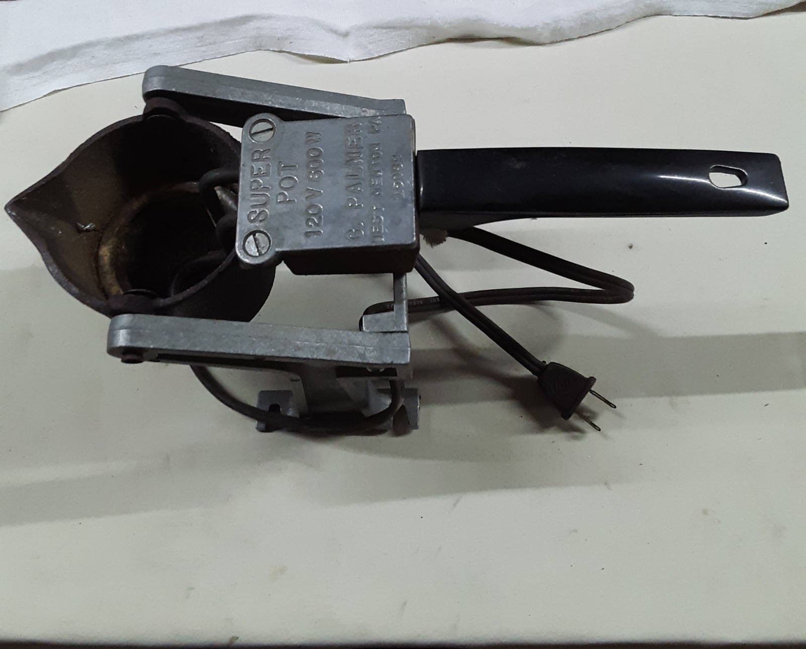 Palmer Super Pot Lead Melter 120V 600W w/Pouring Stand Fishing Bullet Molds