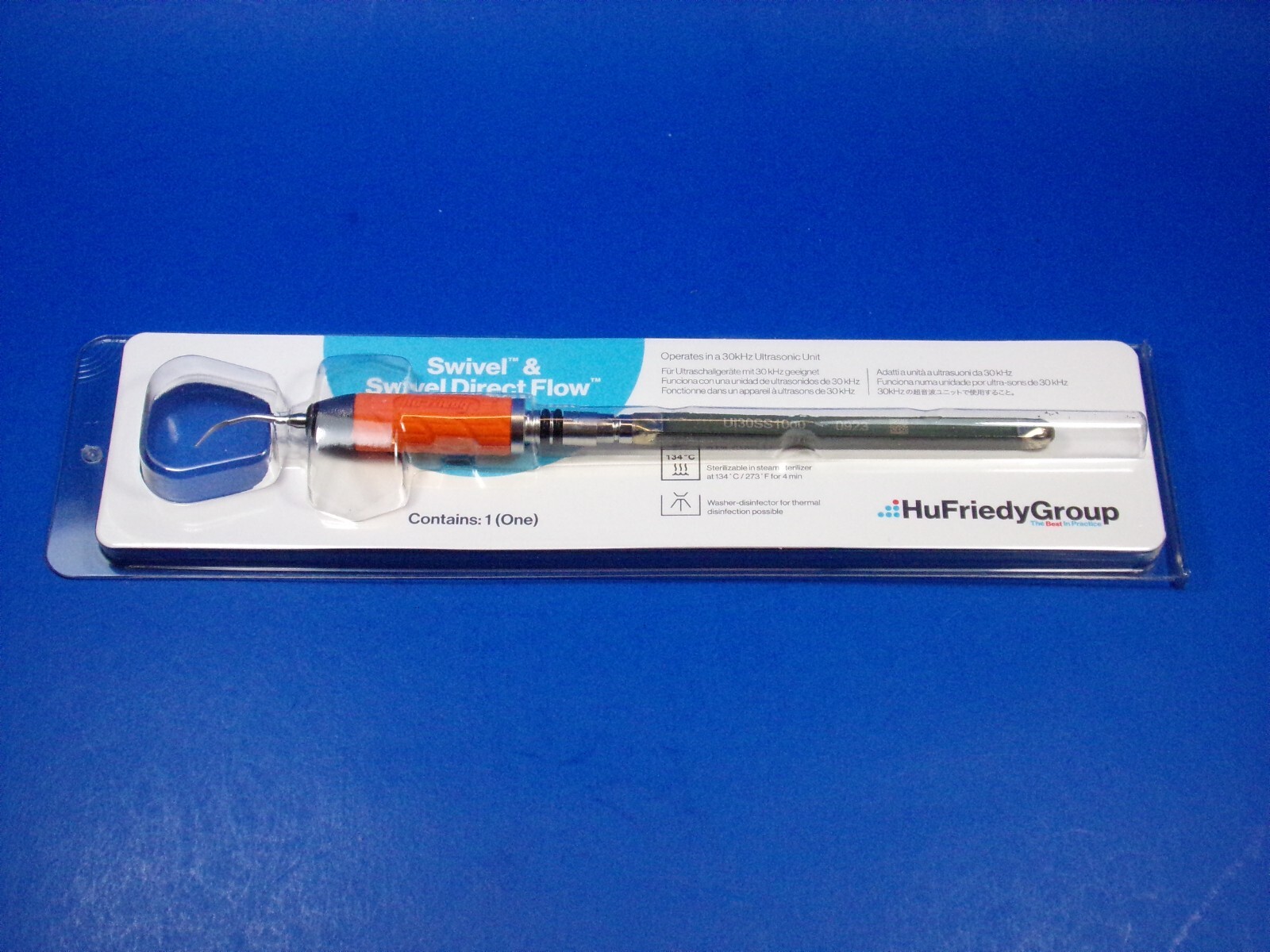 Dental #1000 Triple Bend Satin Swivel Ultrasonic Insert UI30SS1000 HU FRIEDY