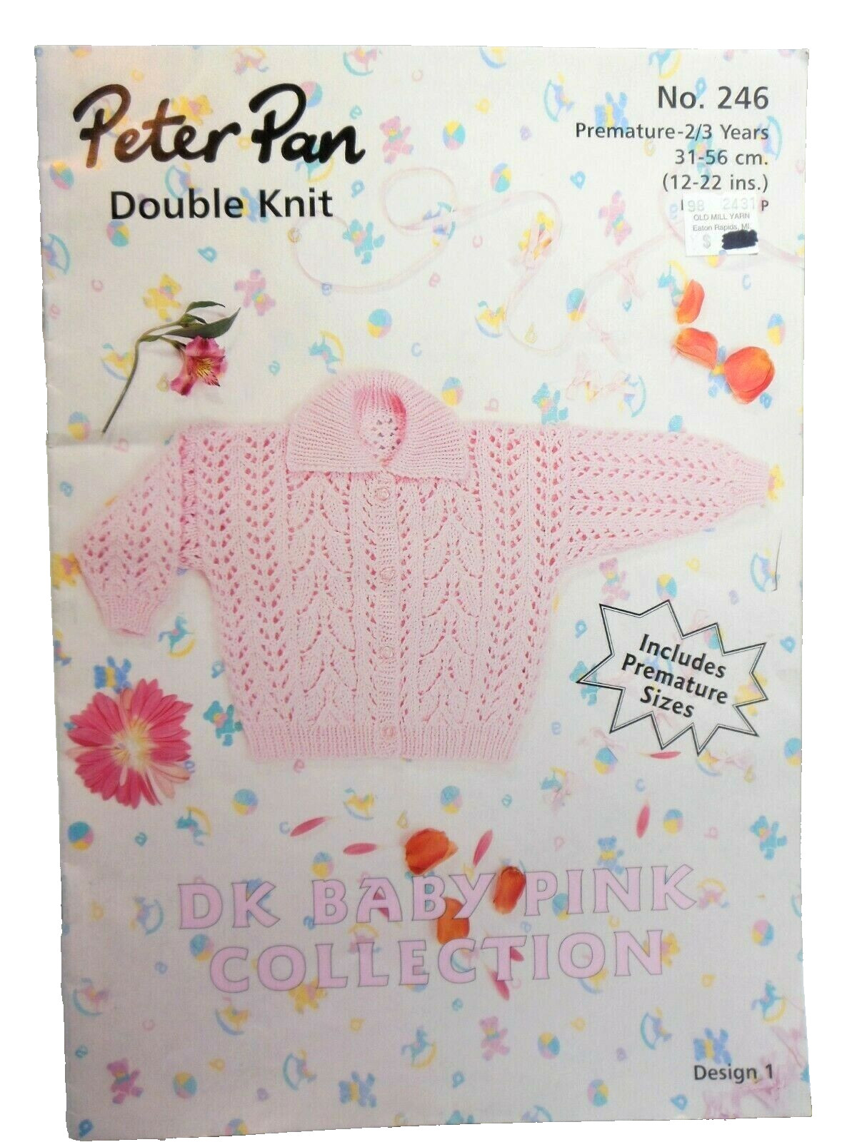 Double Knit Preemie Baby to 2-3 Years Clothes Peter Pan DK 246 KNITTING PATTERN