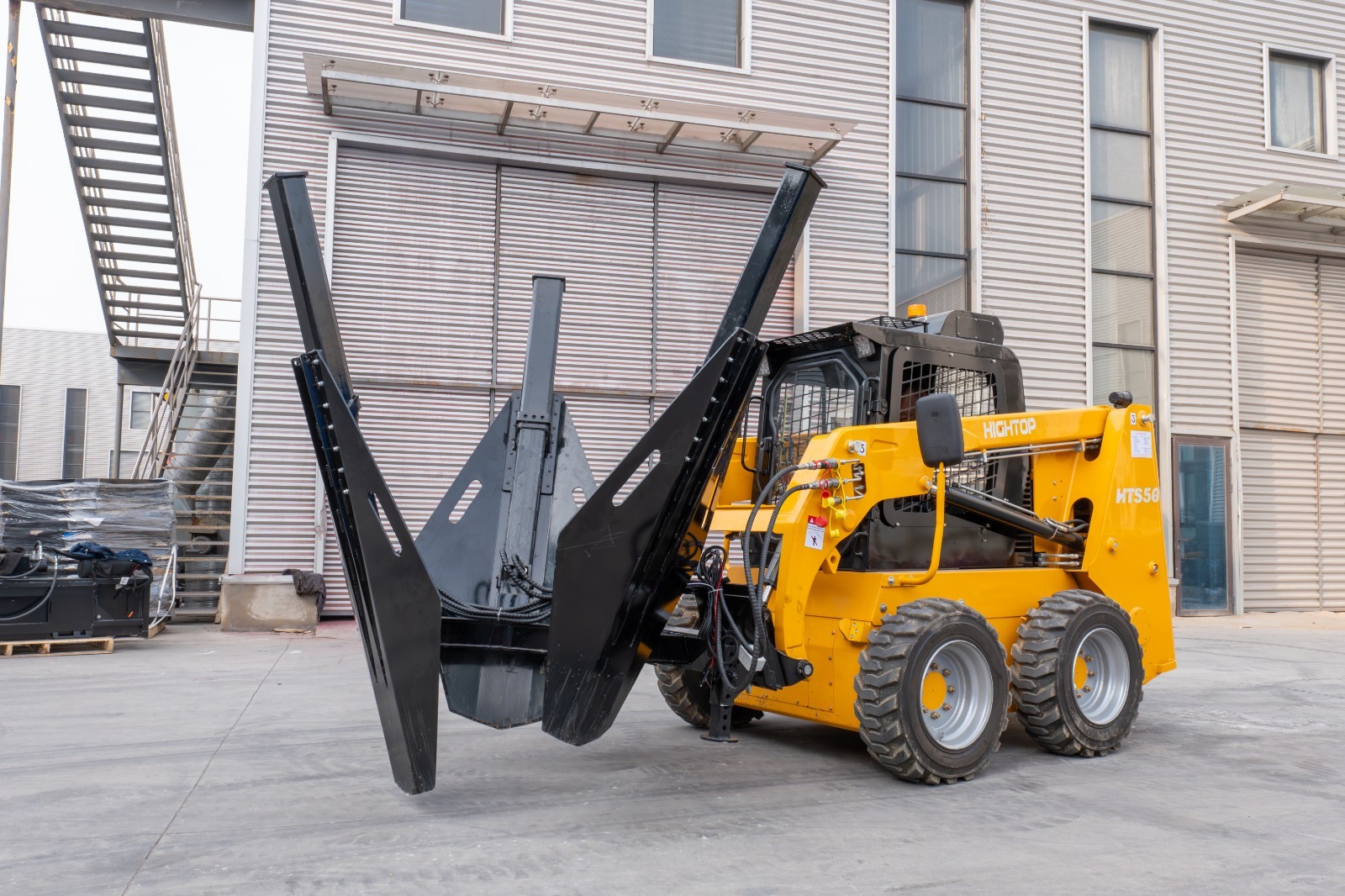Root Digging Move Tree Transplanter, Convertible Root Removal fit bobcat loader