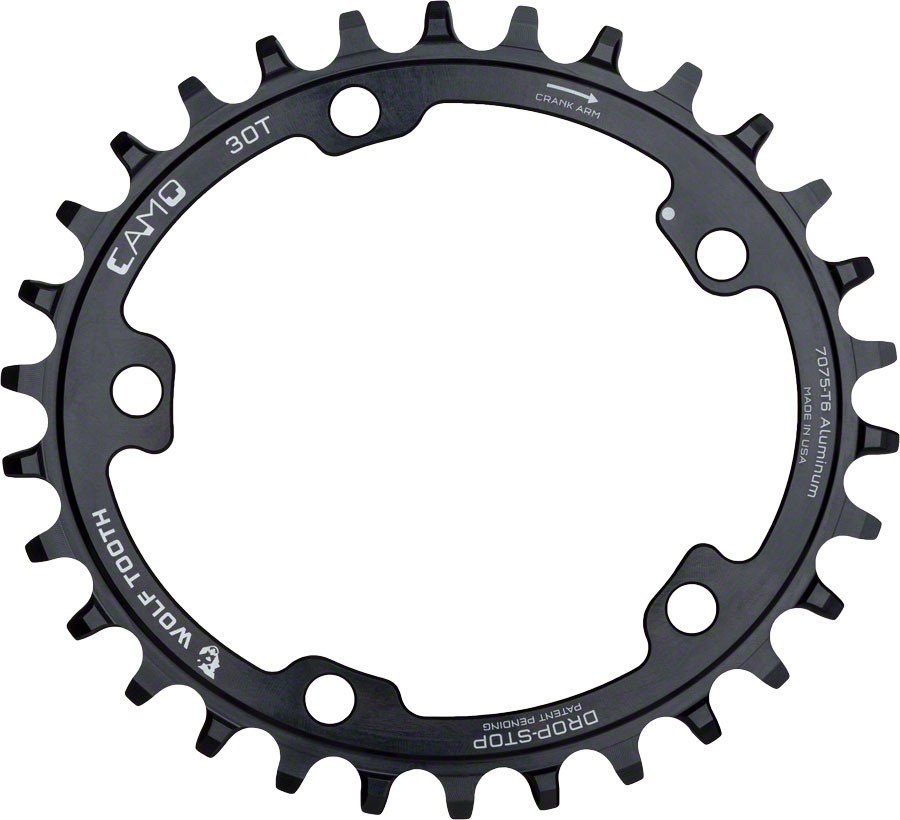 Wolf Tooth CAMO Aluminum Elliptical Chainring - 32t, Wolf Tooth CAMO Mount,