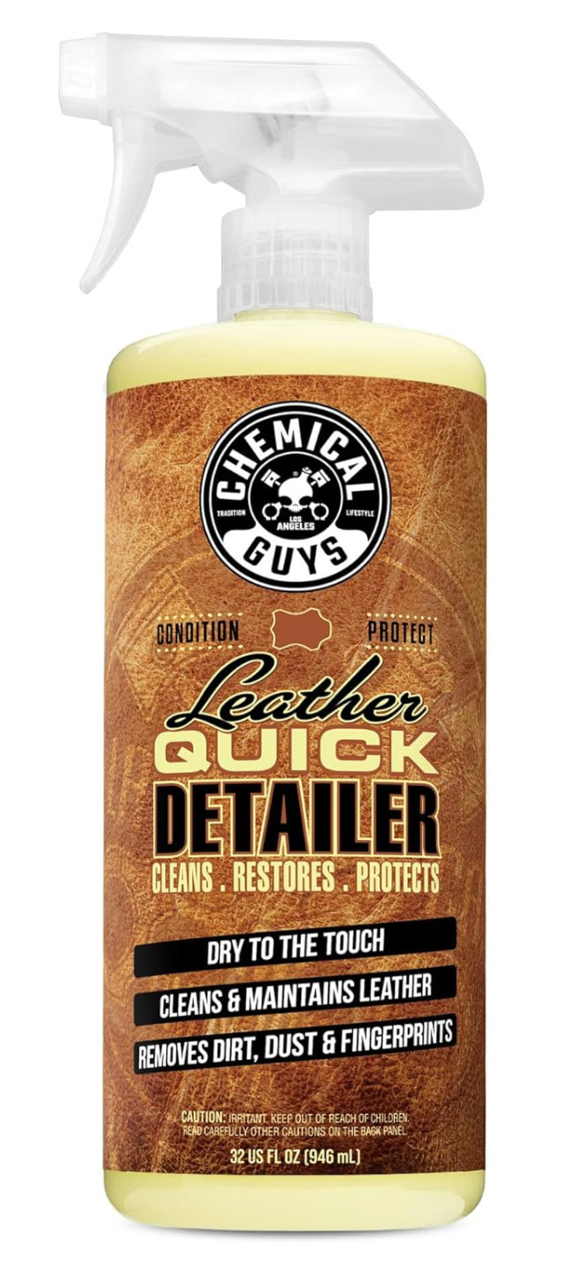 Chemical Guys Leather Quick Detailer Spray for Car Interior & Furniture 32 Fl Oz