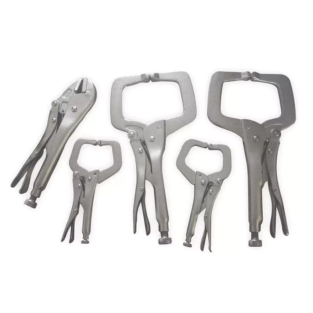 Westward 5 Piece Locking C Clamp Set 2FDD4  Free Shipping