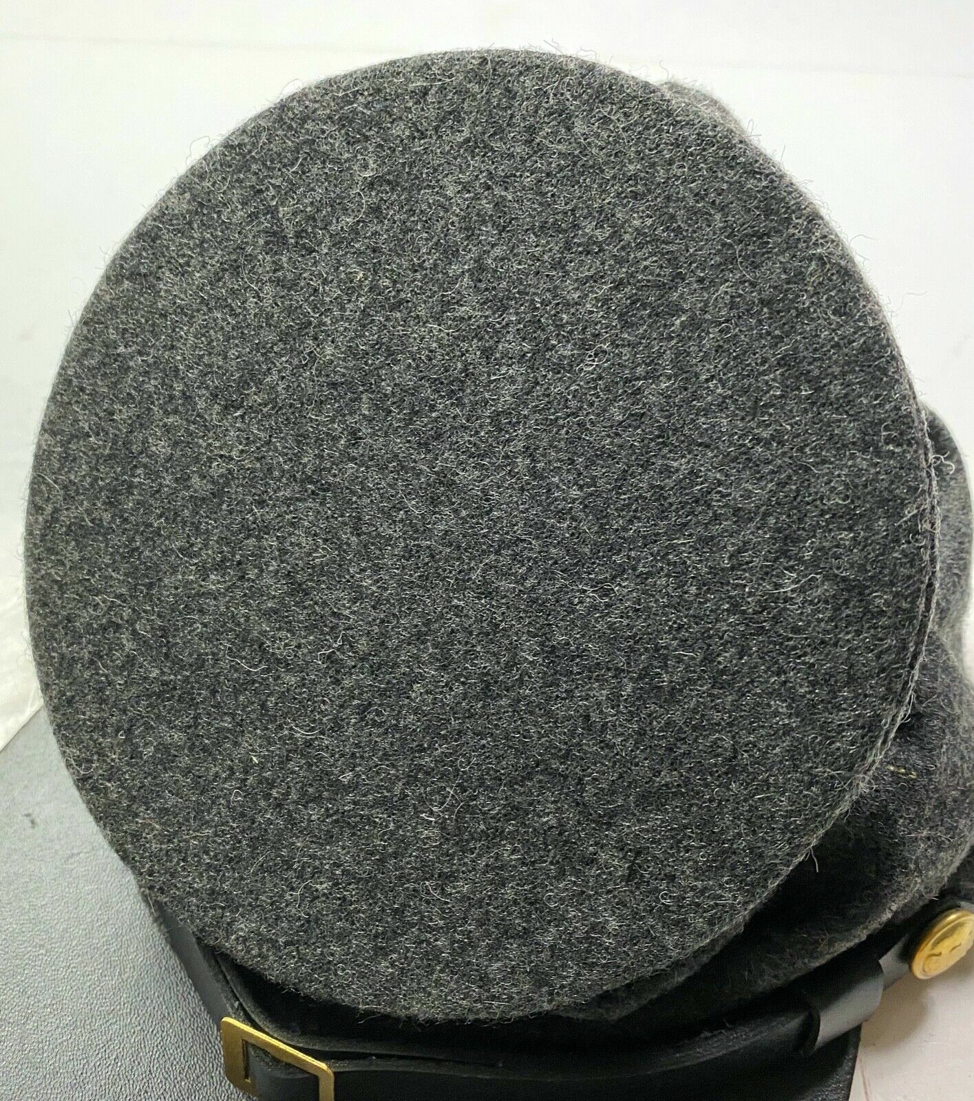 CIVIL WAR CSA CONFEDERATE DARK GREY WOOL FORAGE BUMMER CAP HAT-ALL SIZES!!!