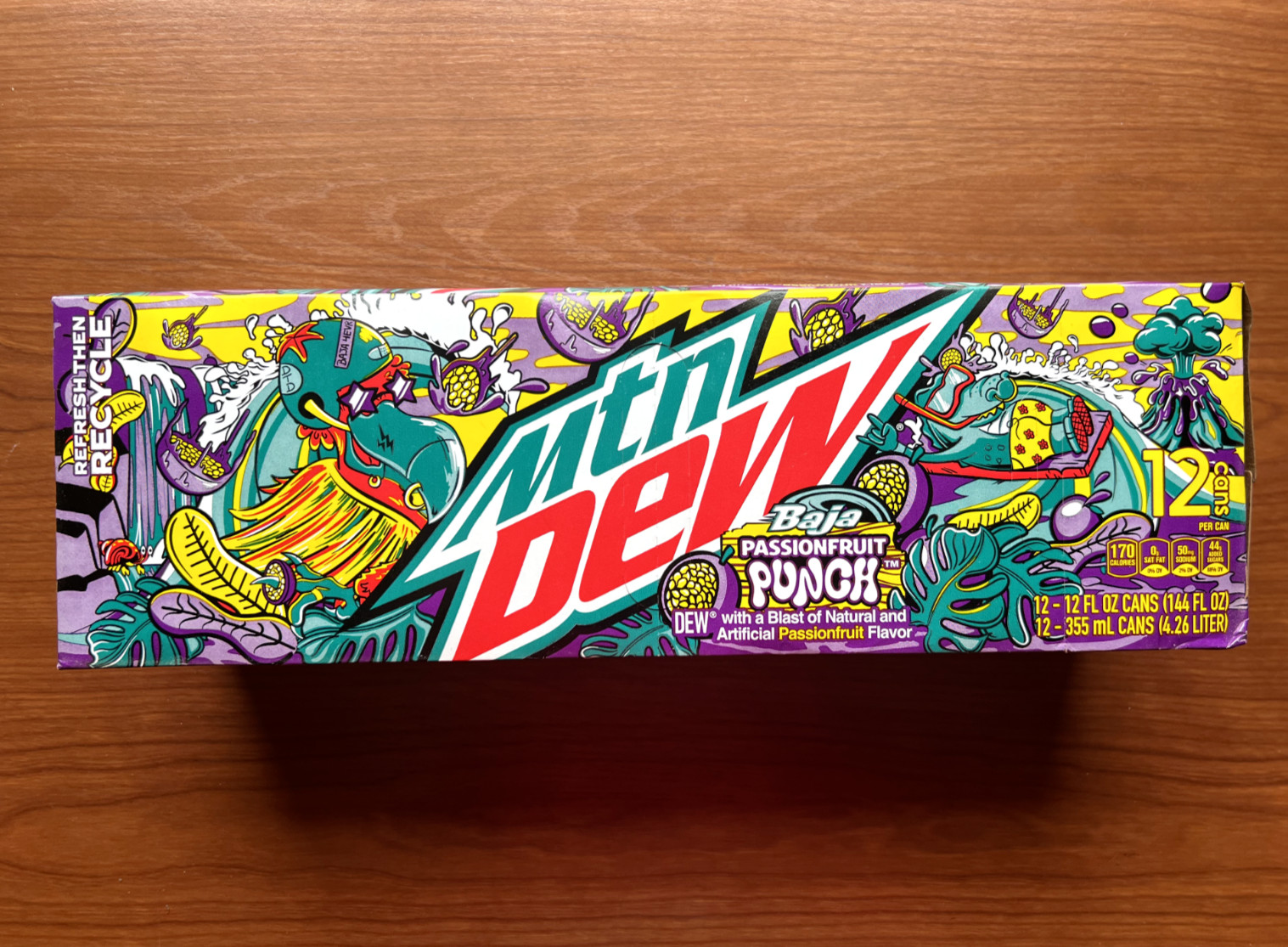Mountain Dew Baja Passionfruit Punch 12 Pack