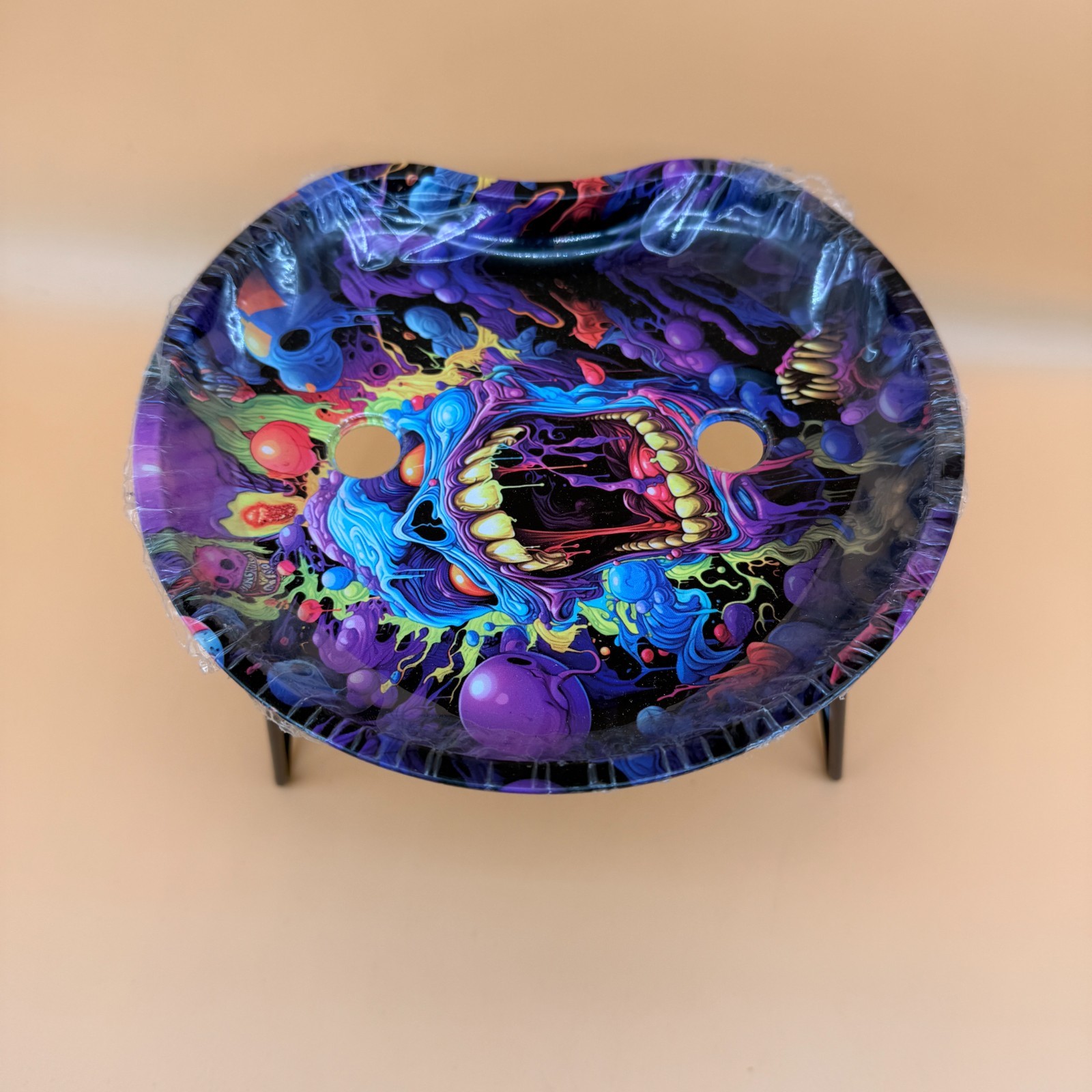 G‑Pin Rolling Console Tray Zombie Print Foldable Stand