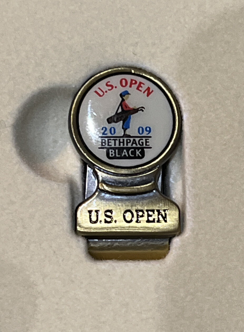 2009 U.S. Open Golf Ball Marker Hat Money Clip Set Bethpage