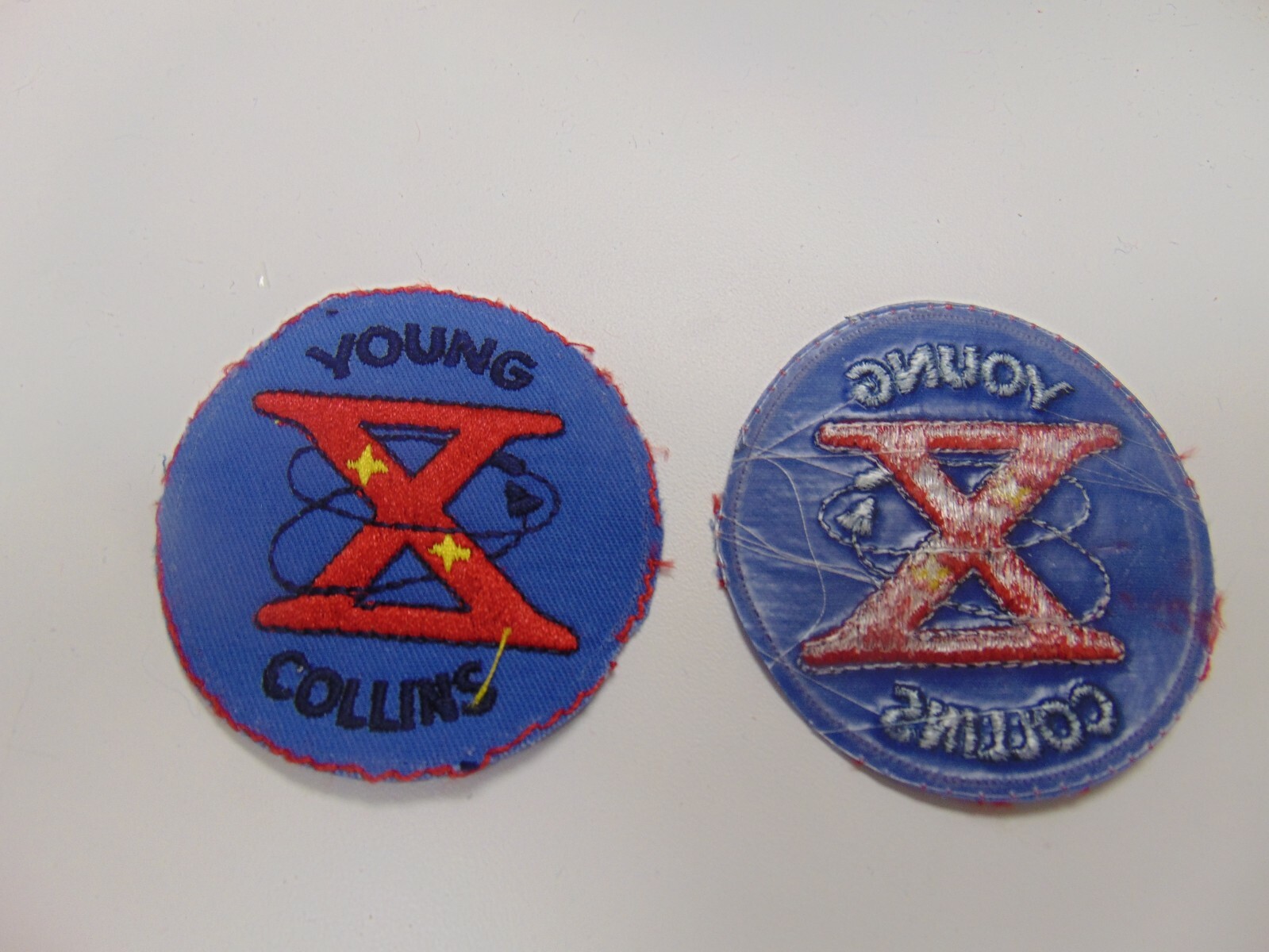PATCH SEW ON OLDER SPACE AND ROCKET YOUNG COLLINS