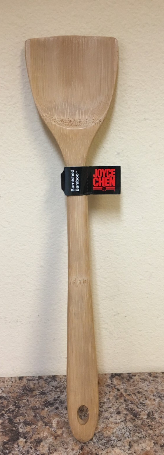 Joyce Chen J33-2048 14-Inch Burnished Bamboo Angled Stir-Fry Spatula
