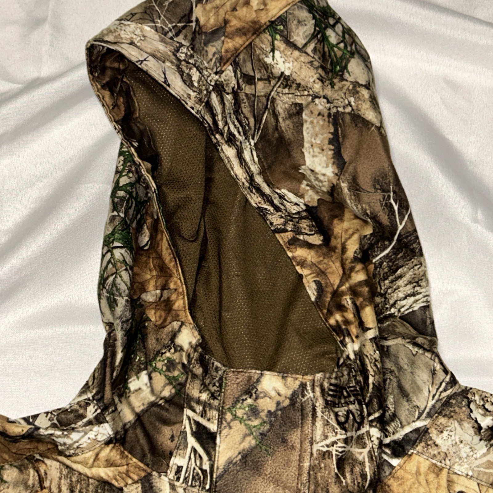 Real Tree Men’s Jacket Scent Factor Camo Size Medium Full Zip Pockets