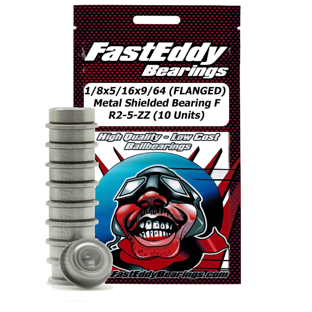 1/8x5/16x9/64 FLANGED Metal Shielded Bearing FR2-5-ZZ 10 Units
