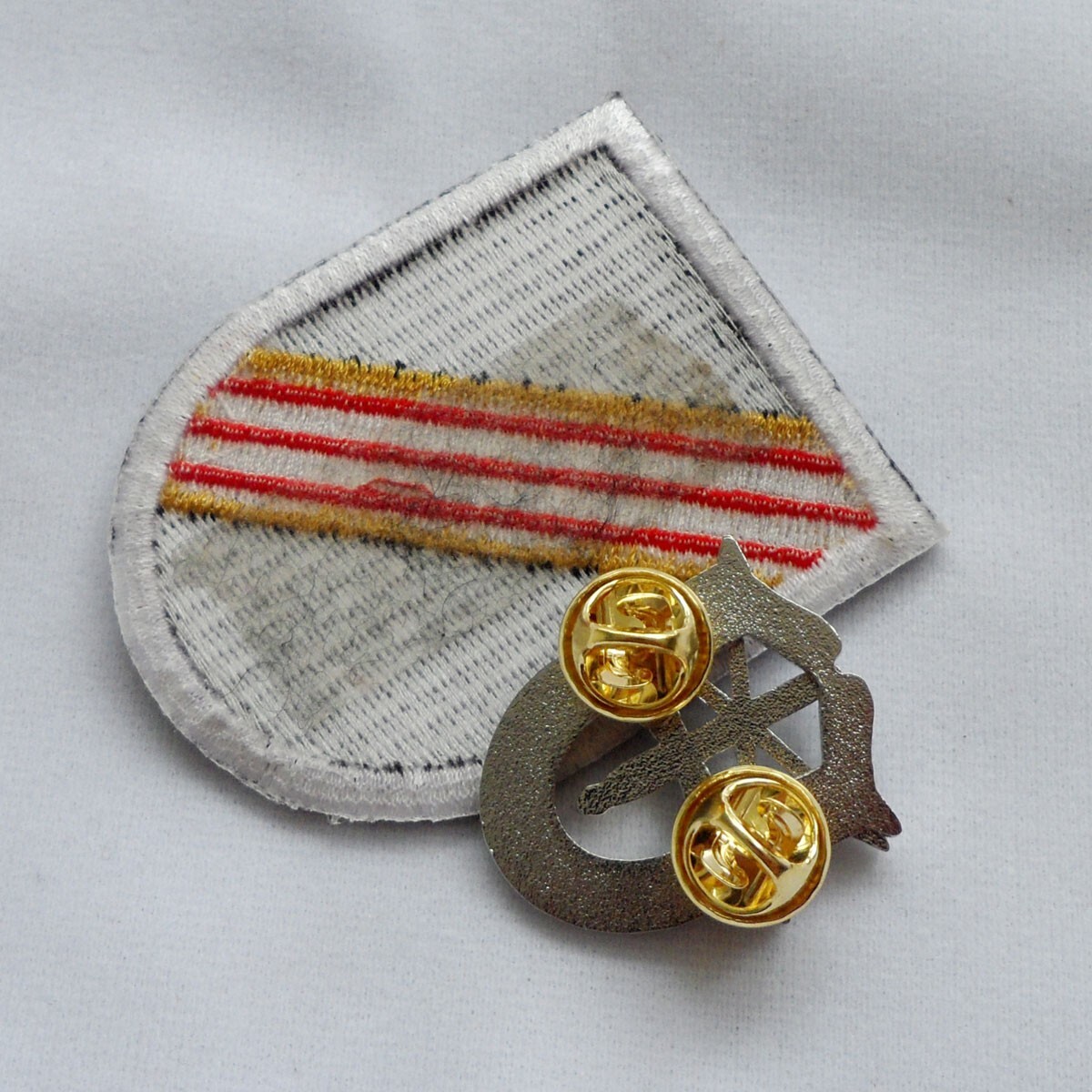 US Army Special Forces Cap Badge Pin 5th Special Forces Group Beret Flash