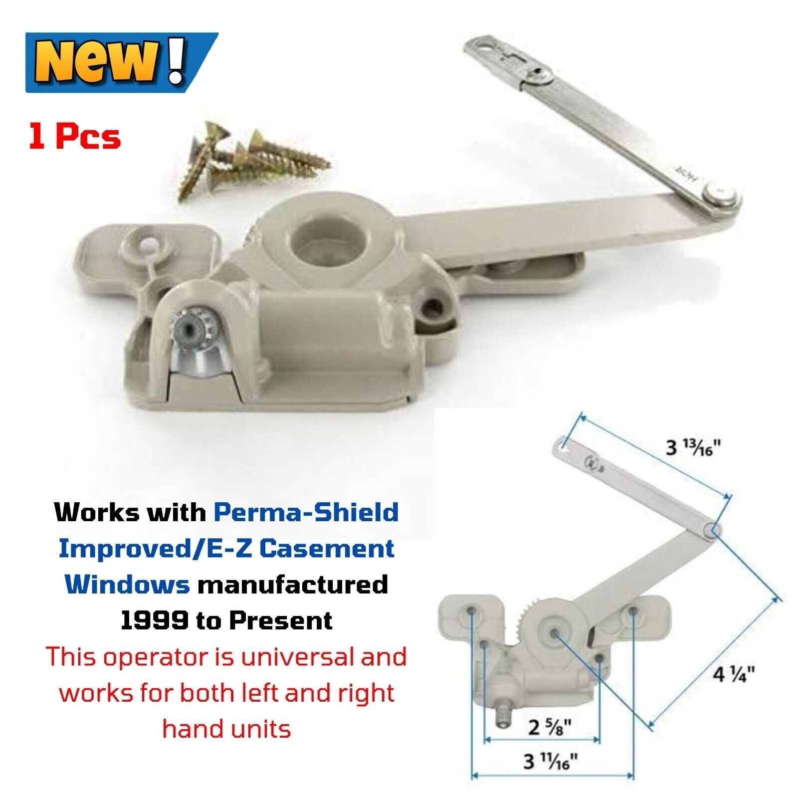 Split Arm Operator Replace Anderson Perma-Shield Improved/E-Z Casement Windows