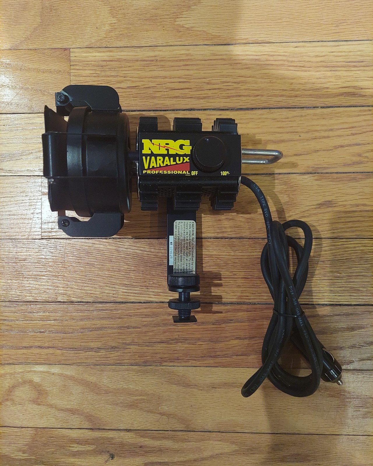 NRG Varalux Professional On Camera Video Light (Dimmable) - Tested/Works - Black
