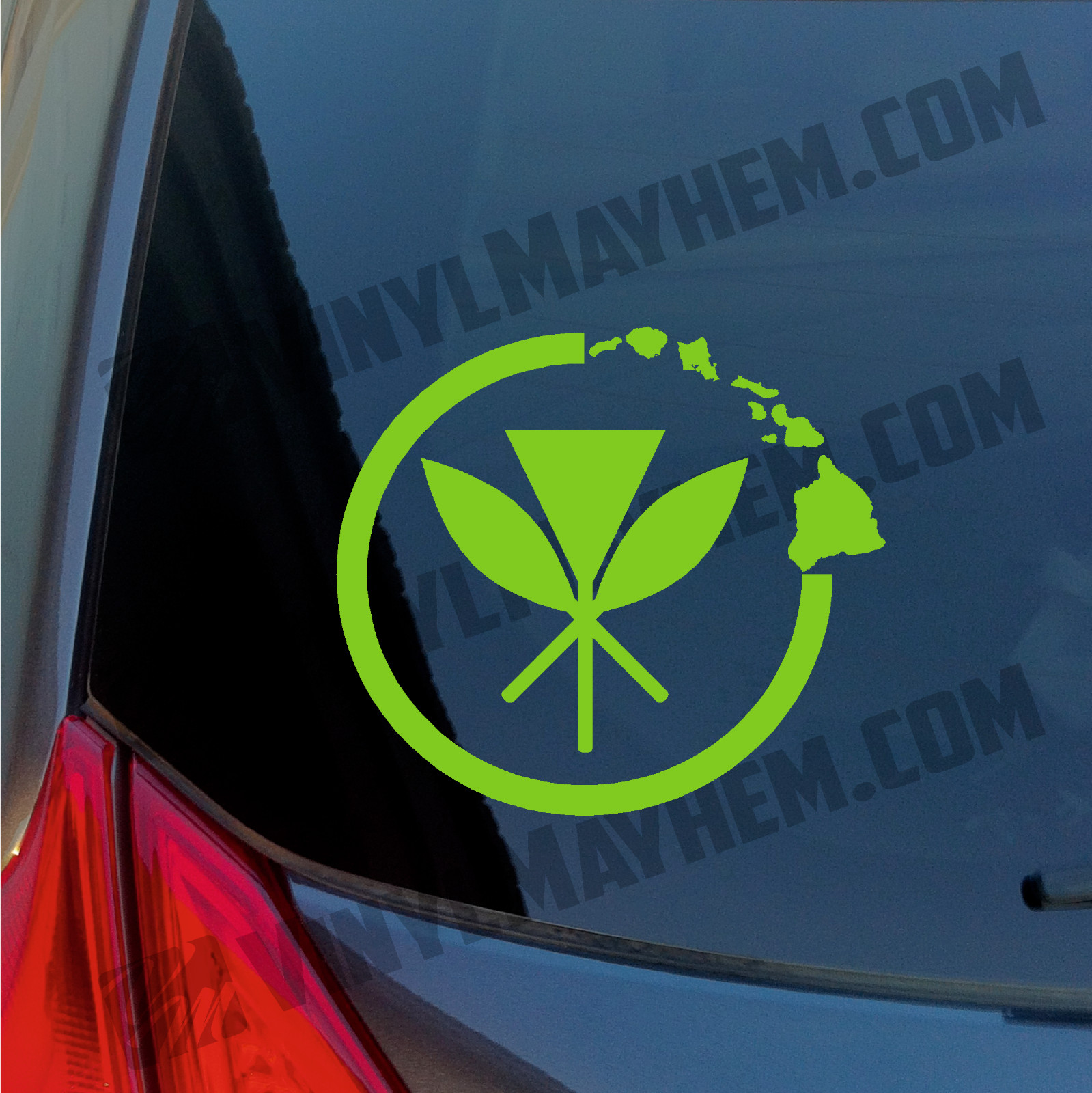 Kanaka Maoli Island Circle vinyl sticker decal Skate Surf Car Truck board Hawaii