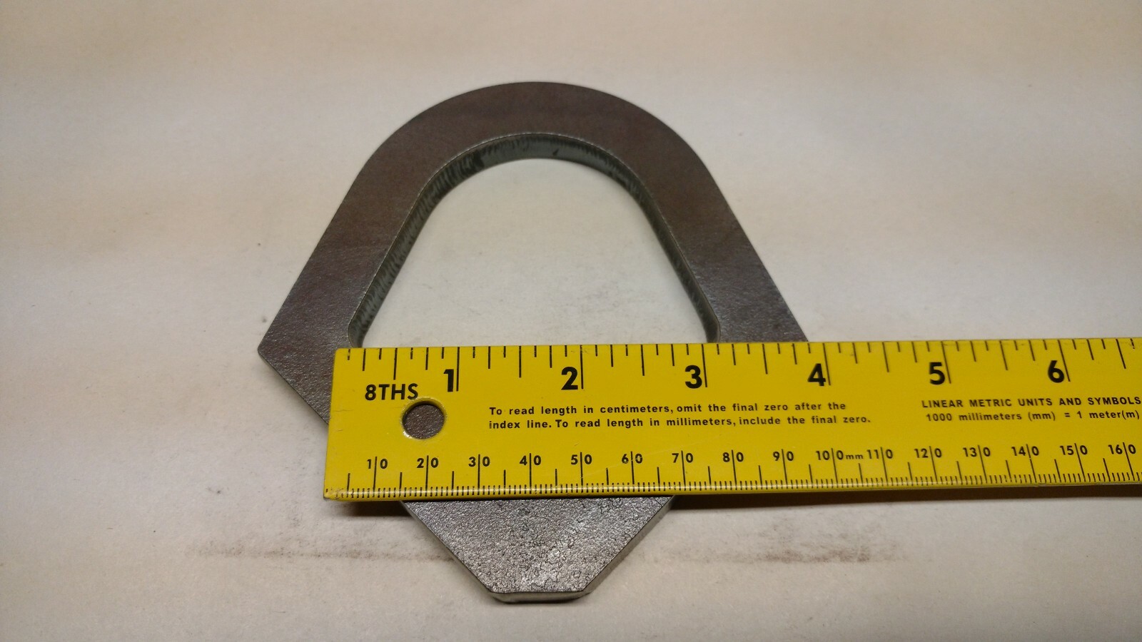 3/8" WELD ON LIFTING EYE - D-RING - SHACKLE MOUNT - TRAILER TIE DOWN - TOW STRAP