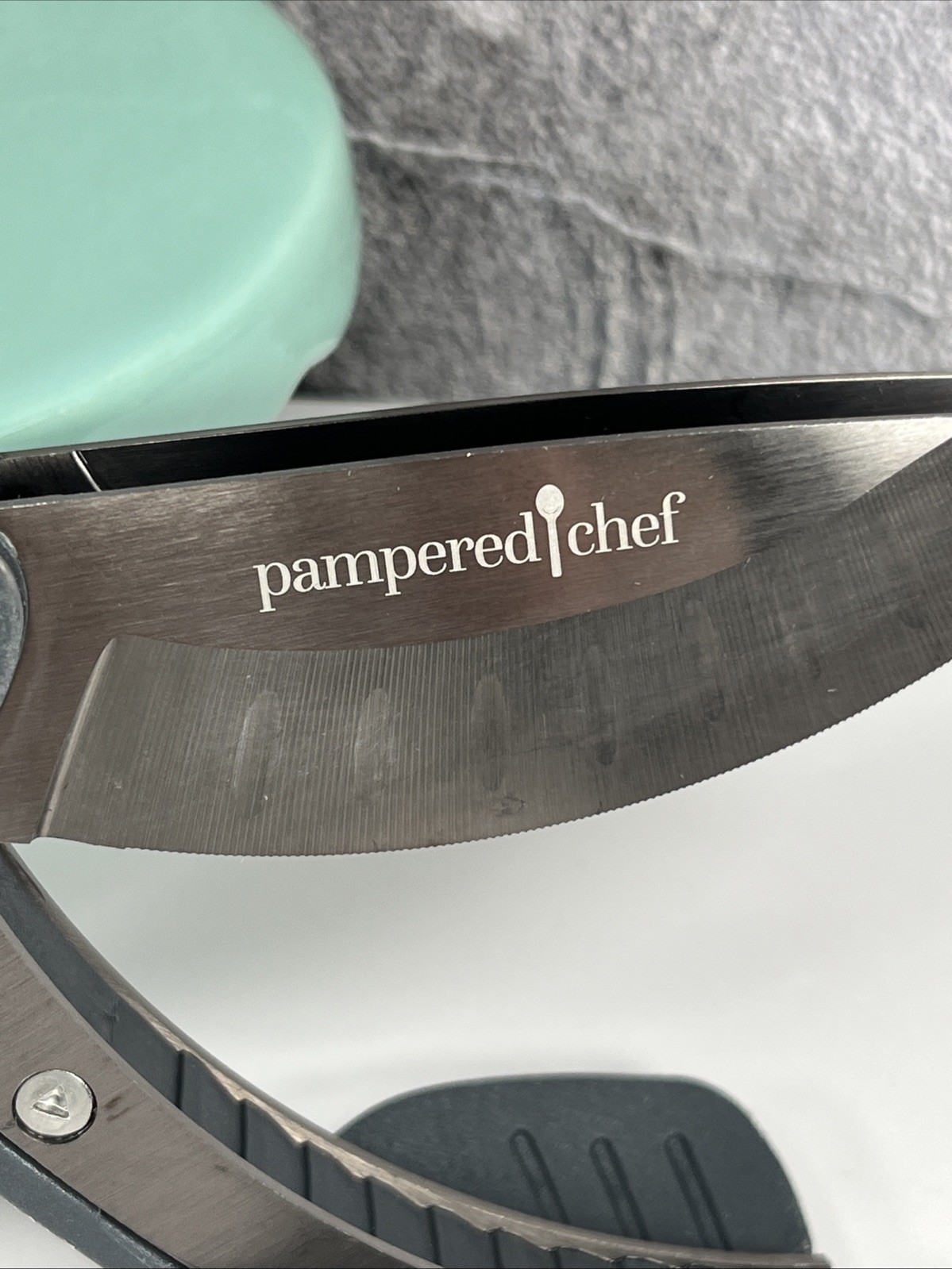 Pampered Chef Double Bladed Salad Chopper Shears Scissors 2582