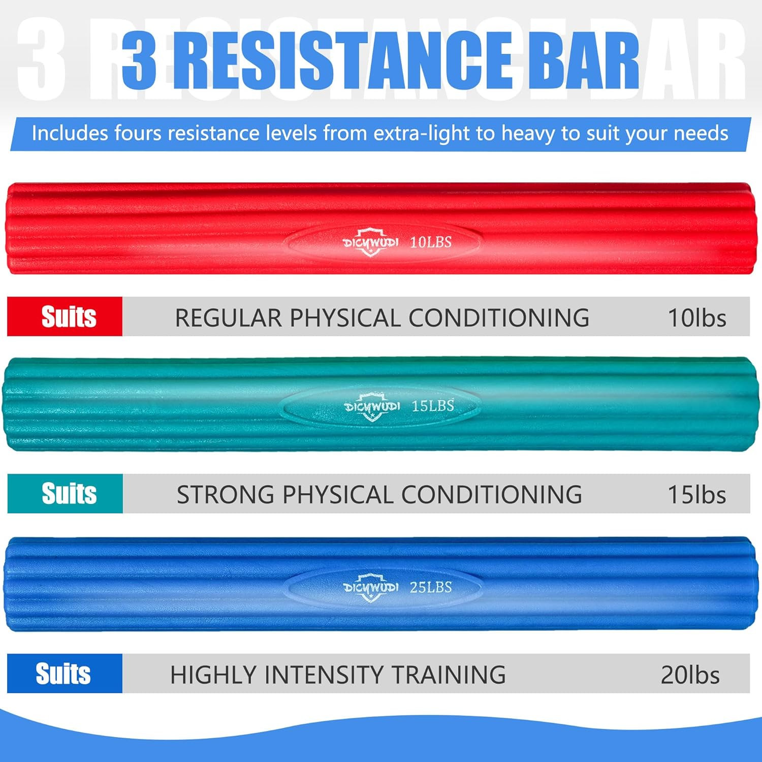 Flex Therapy Bar and Grip Strength Trainers Set, Physical Therapy & Resistance B
