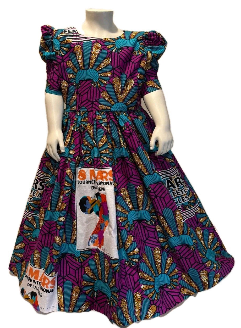 Toddler kid baby girl african ankara print dress handmade |3 years old