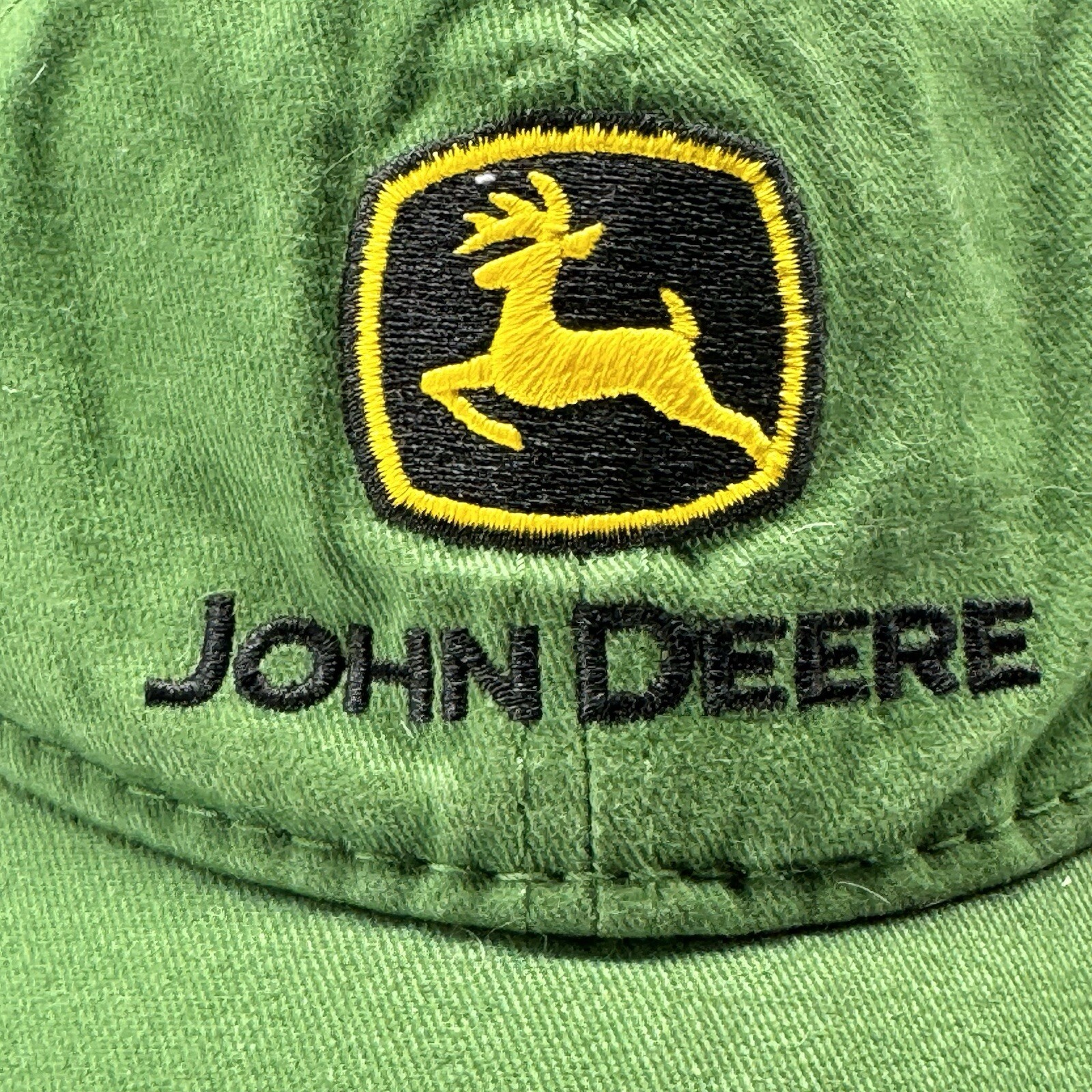 John Deere Toddler Stretch Elastic Back Hat Embroidered Logo Cute Tractor Mower