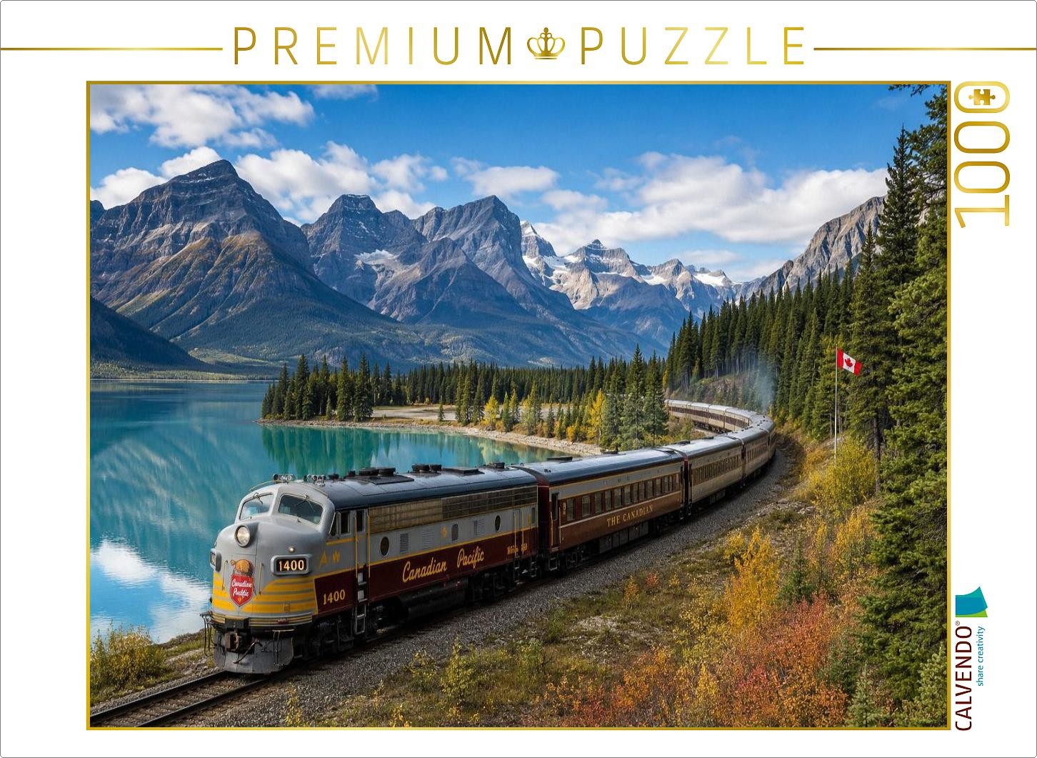 CALVENDO Puzzle Ein Motiv aus dem Kalender Fernweh auf Schienen | 1000 Teile Leg