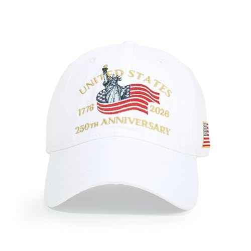HH HOFNEN USA 250th Anniversary Patriotic Baseball Cap for Men & Women