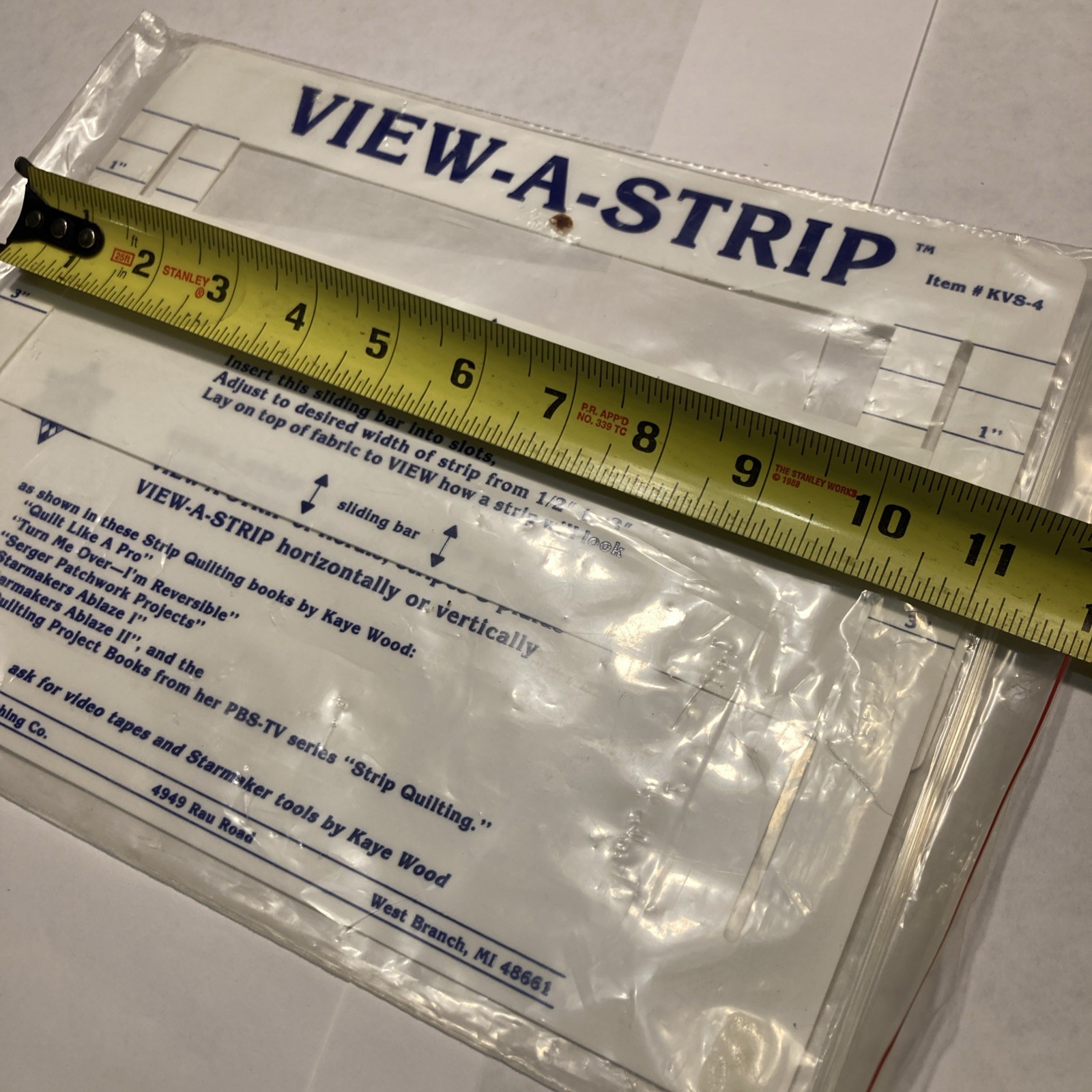 VIEW-A-STRIP Quilting Template Design NEW