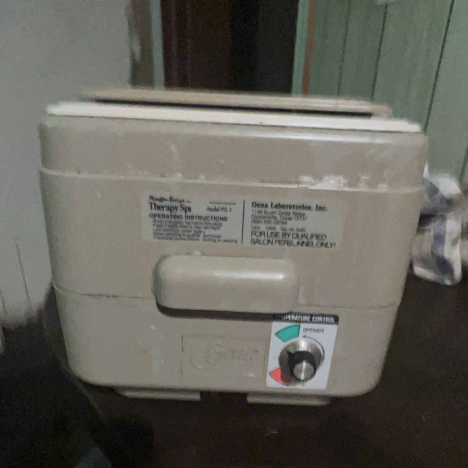 Gena PS-1 Paraffin Spa Beige Temperature Control for Hands