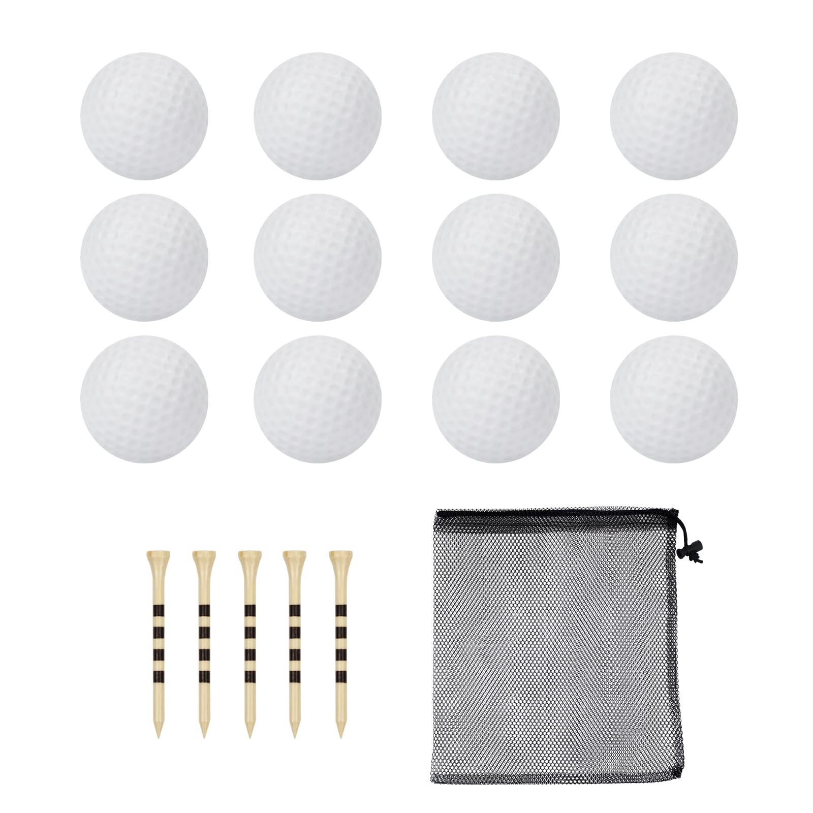 40 Pack Foam Golf Practice Balls - Realistic Feel and Limited Flight Trainin