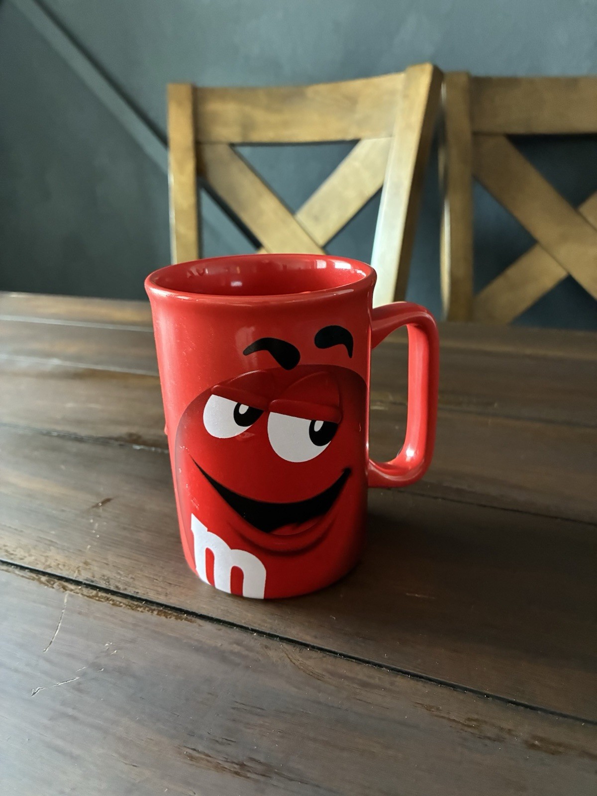 M & M 2011 Red Coffee Mug 12oz Official Licensed Product
