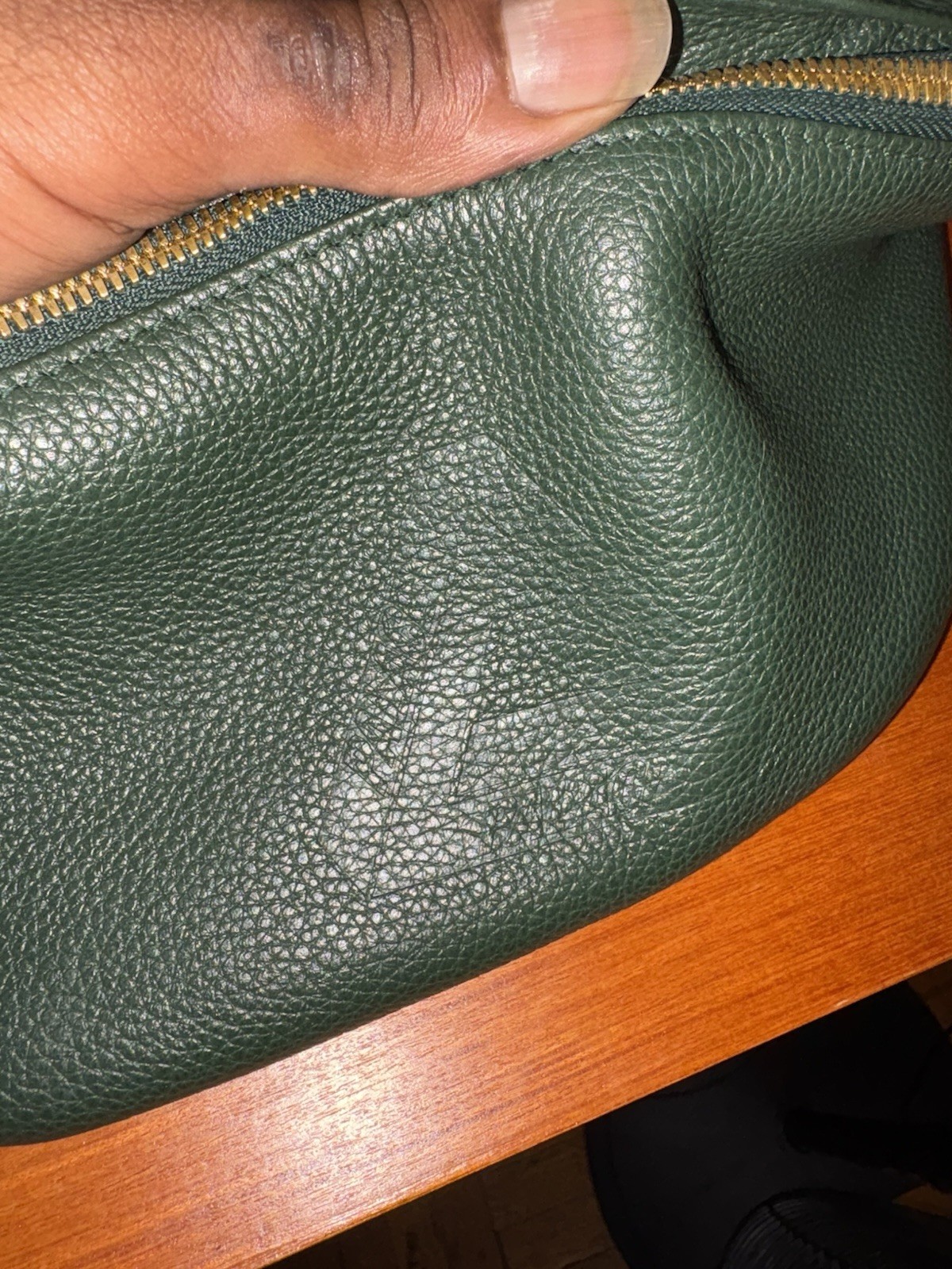 PALACE SKATEBOARD GREEN LEATHER BUM BAG (retail Was 450$) REAL LEATHER