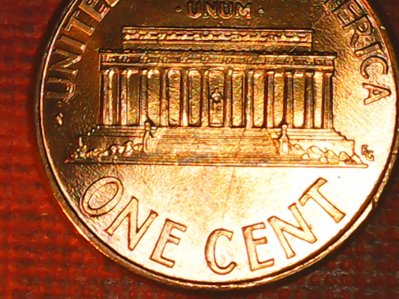 1995 Penny Die Crack Reverse