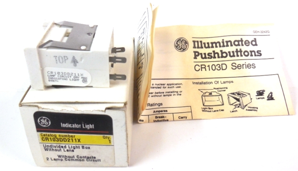 GENERAL ELECTRIC, UNDIVIDED LIGHT BOX WITHOUT LENS, CR103DD211X