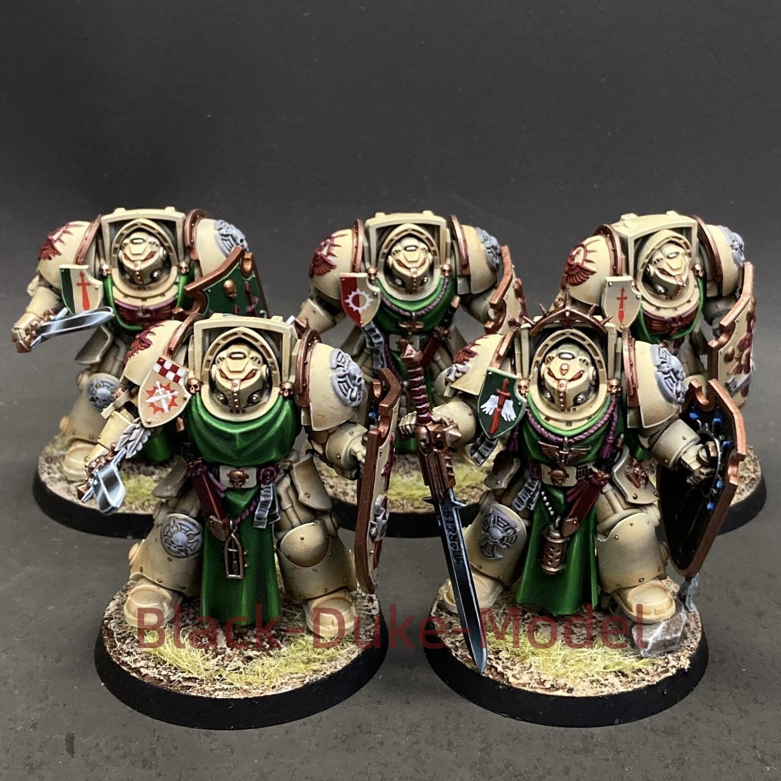 Warhammer 40K Deathwing Knights Space Marines Dark Angels  Presale Painted Army