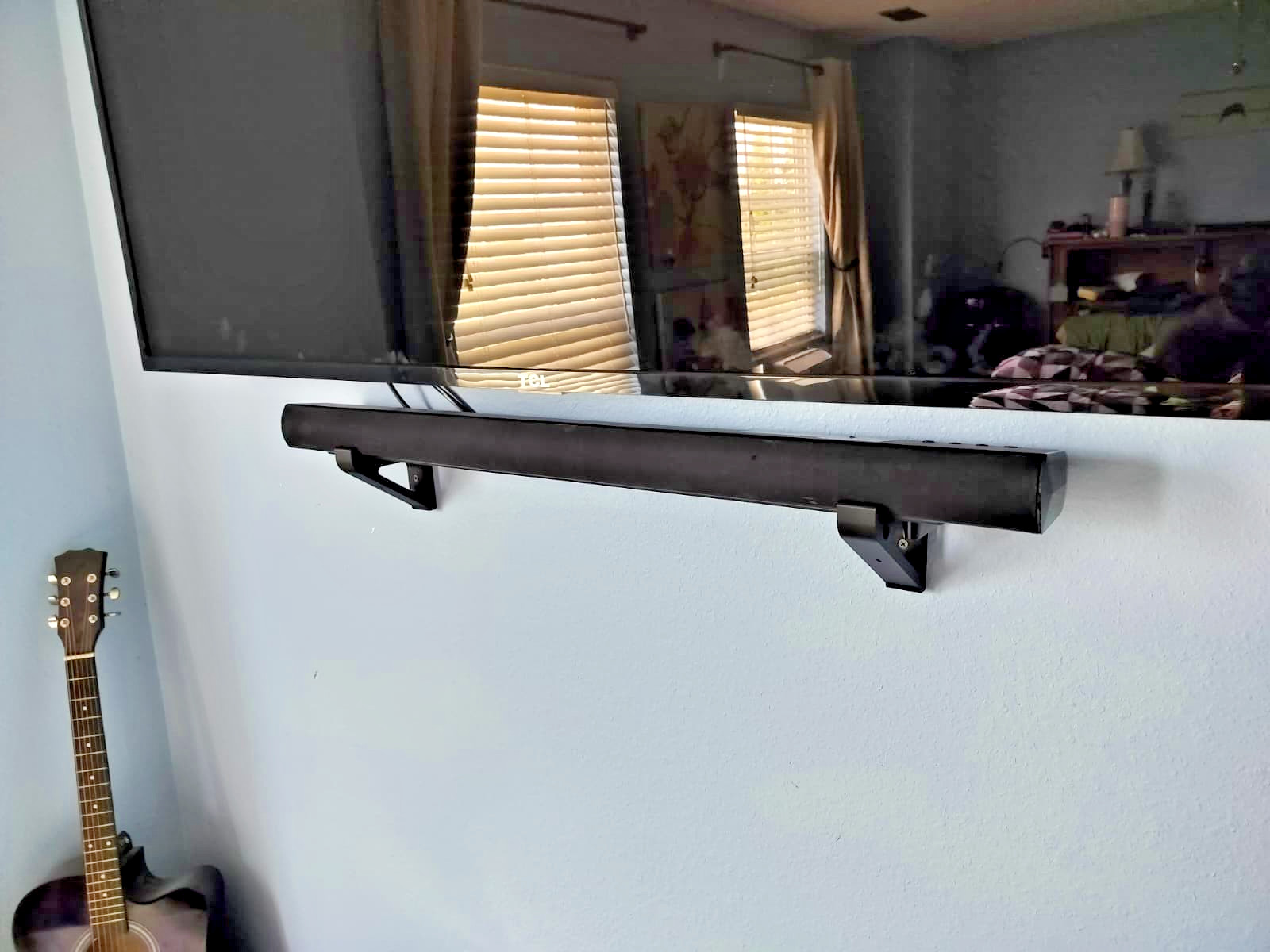 Designer 3D Printed Universal Soundbar Wall Mount Bracket w/ Screws ! FAST SHIP!