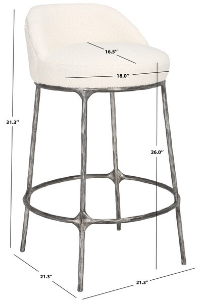 Safavieh WOODSEN BOUCLE COUNTERSTOOL, Reduced Price 2172772266 SFV9524A