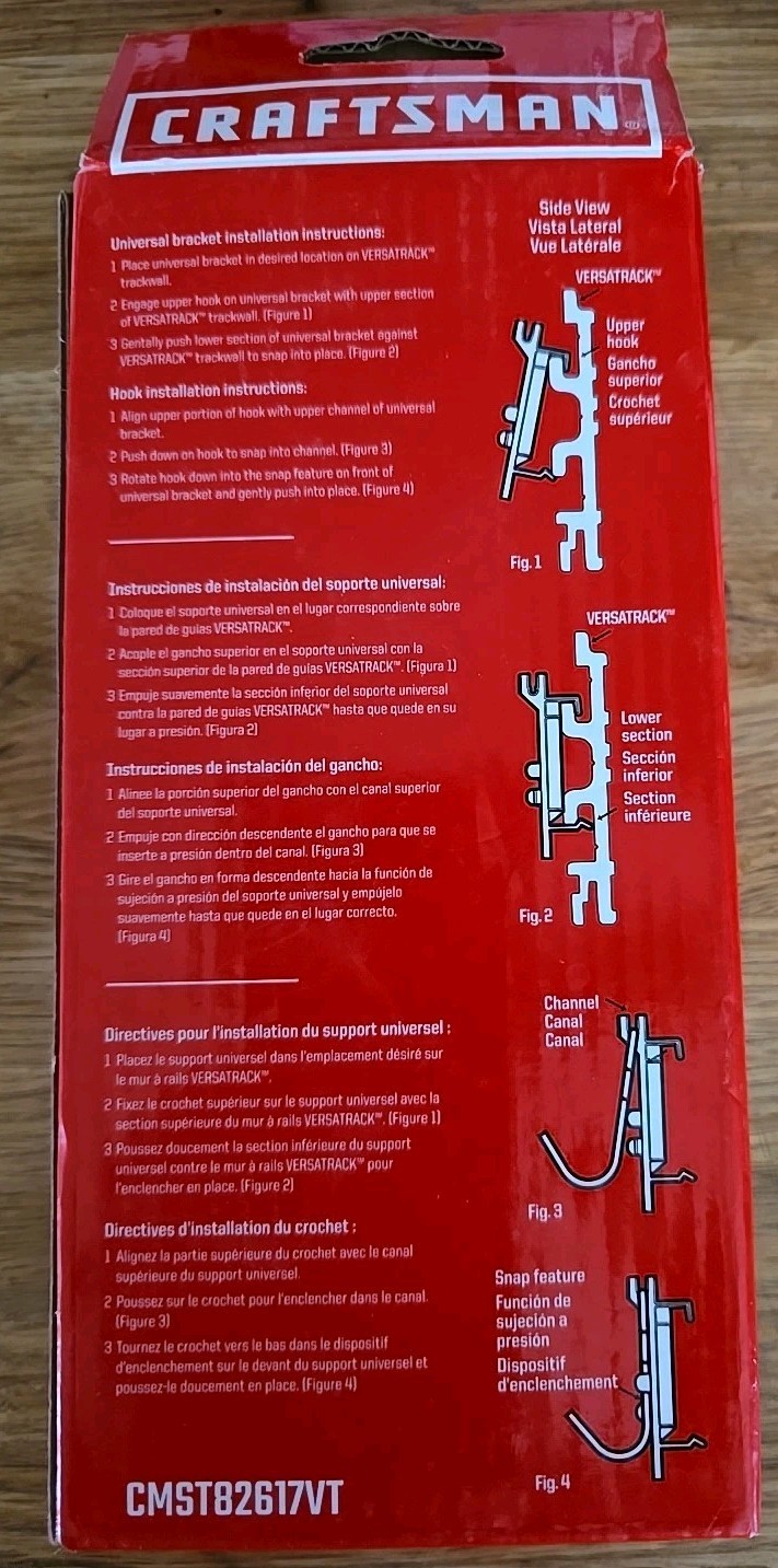 Craftsman 8pc Hook Set For VERSATRACK New