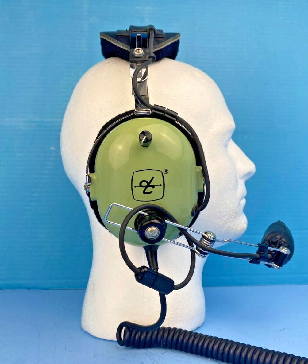 DAVID CLARK H10-76 AVIATION HEADSET 5965-01-390-9240 & UPGRADE KIT M-97/AIC