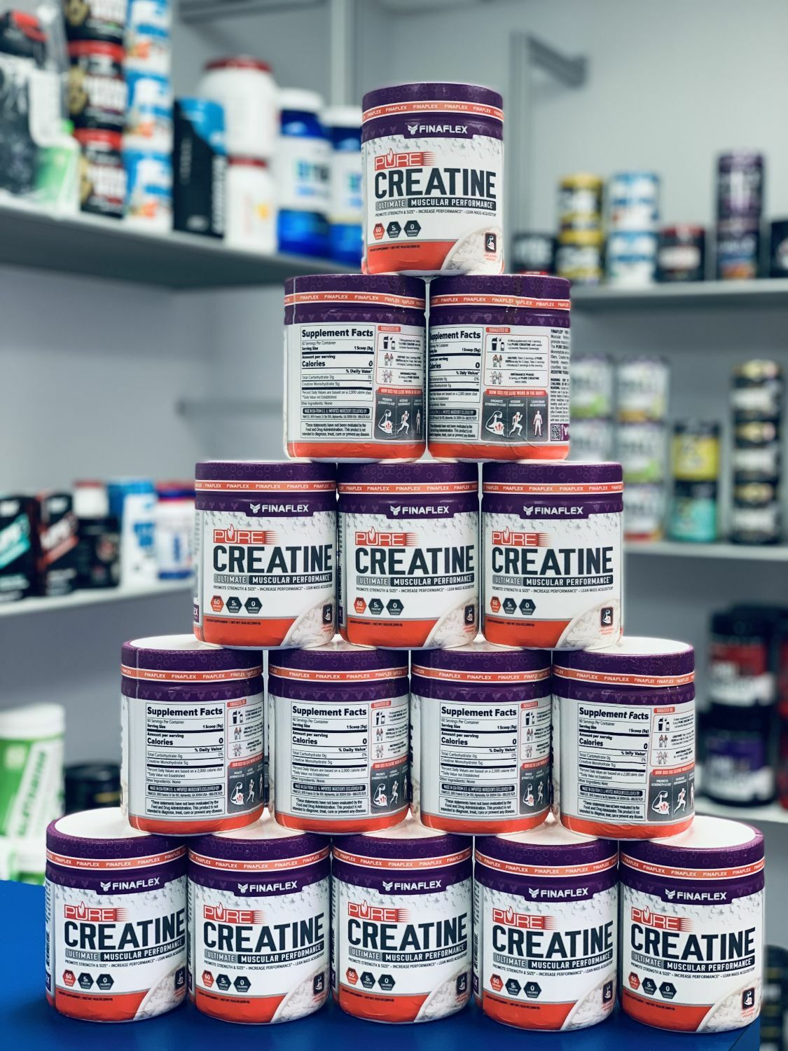 Finaflex PURE CREATINE Monohydrate Powder No Fillers 300 Grams - 60 Servings