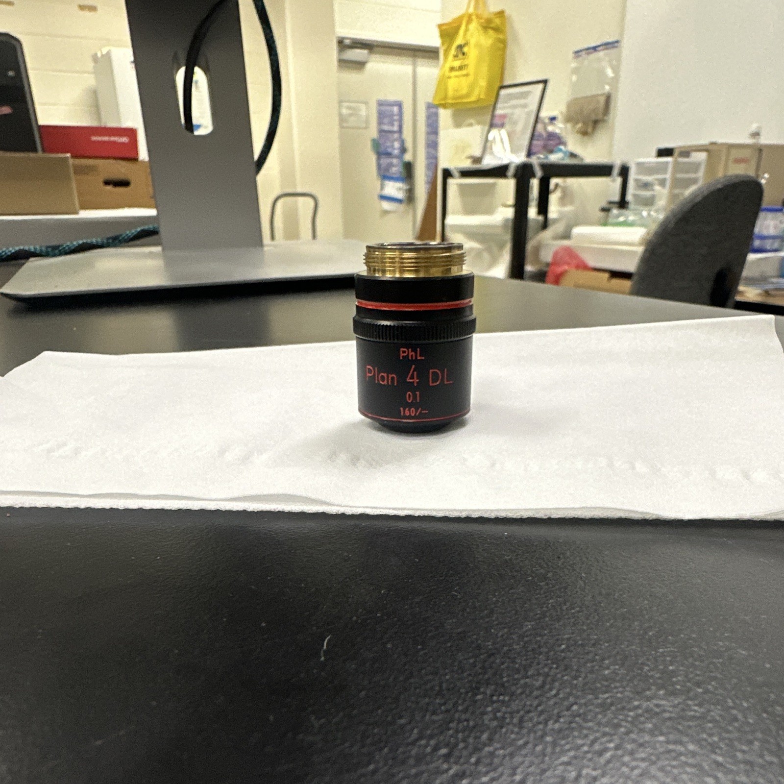Nikon PhL Plan 4 DL 4x Microscope Objective Lens 200283 Biological Lab