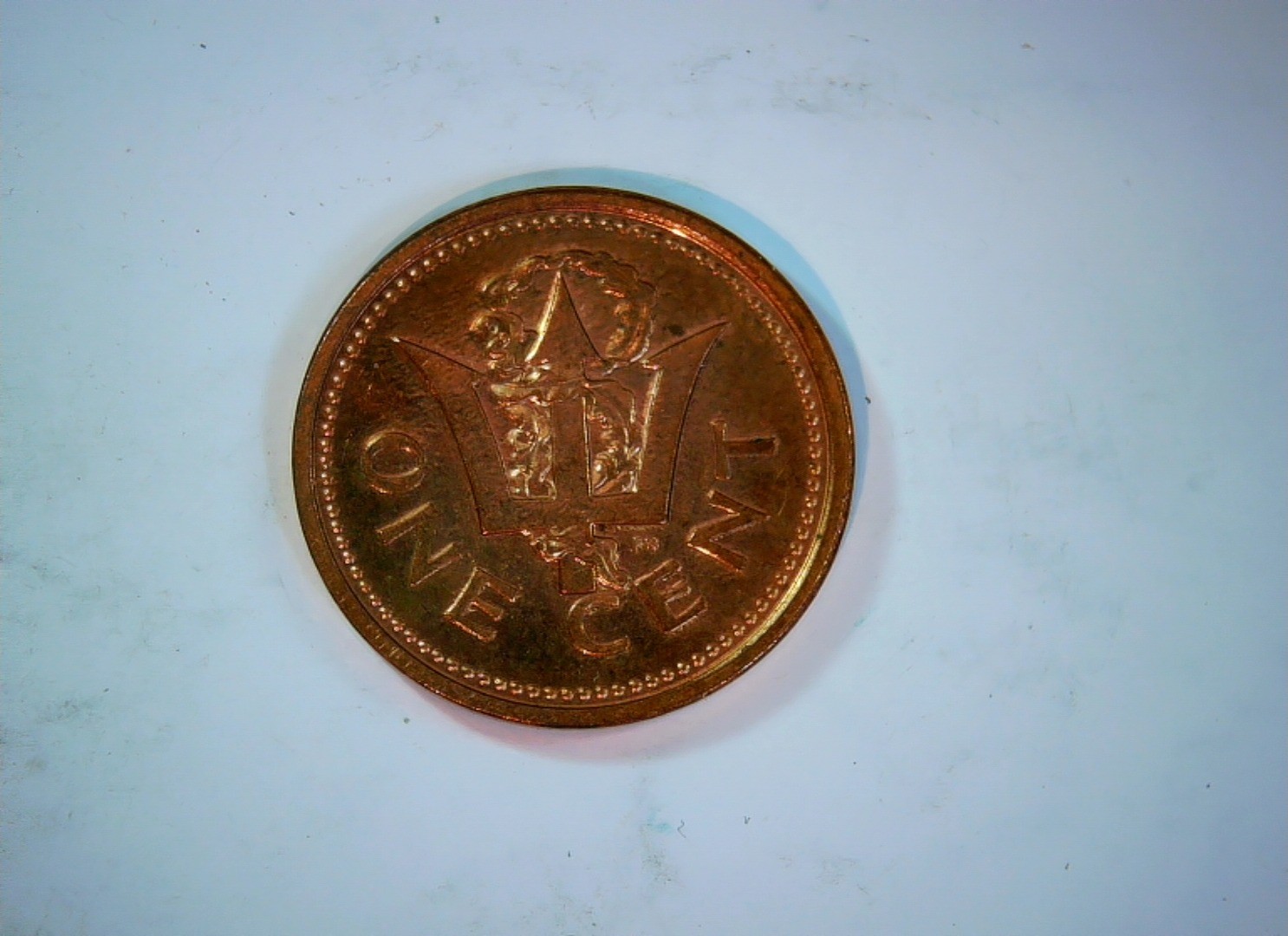 Barbados 1998 1 Cent Barbados 1 Cent (Trident / Coat of Arms) Coin