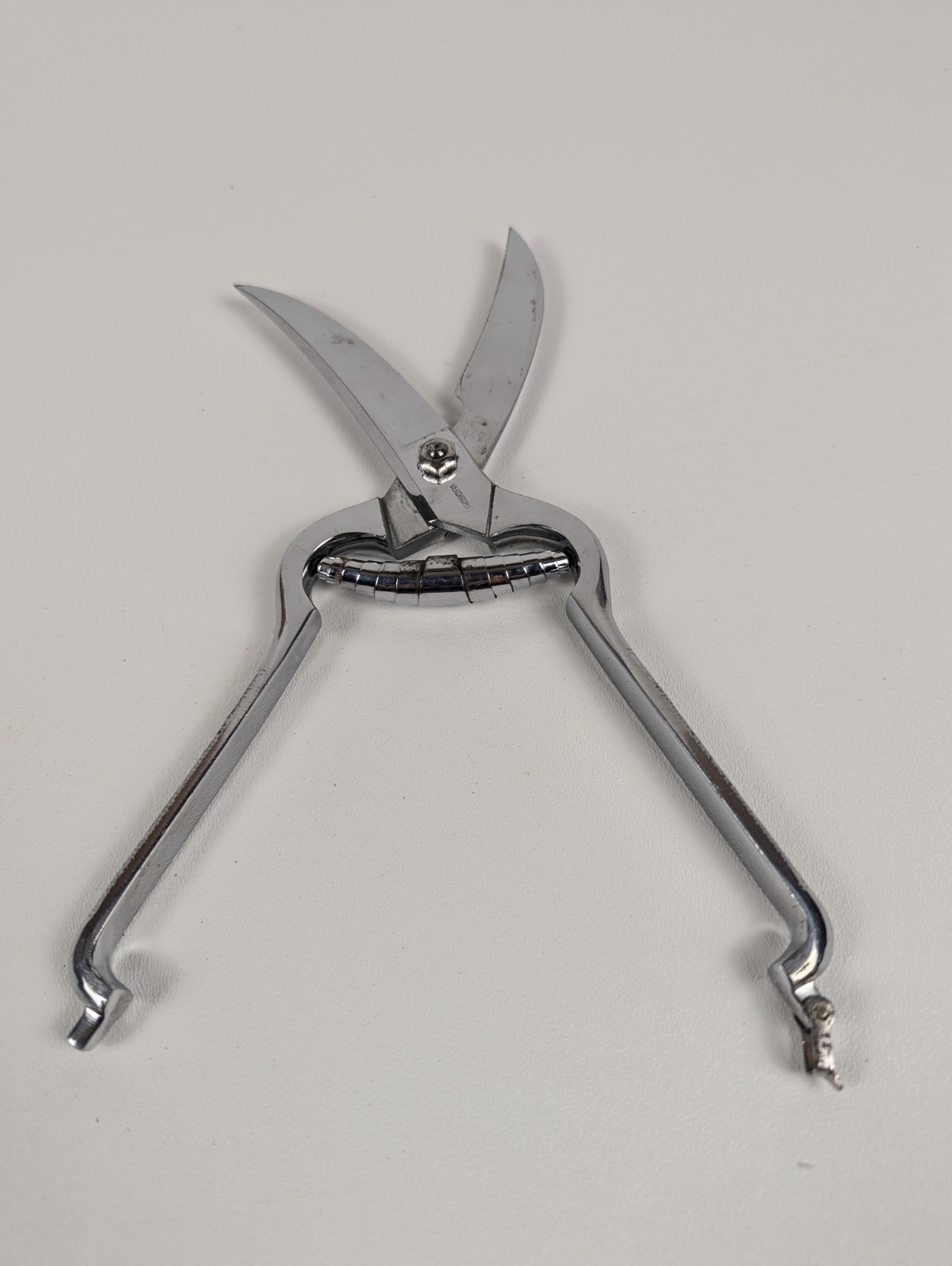 Vintage Solingen Germany Poultry Shears Chrome Kitchen Scissors Heavy Duty