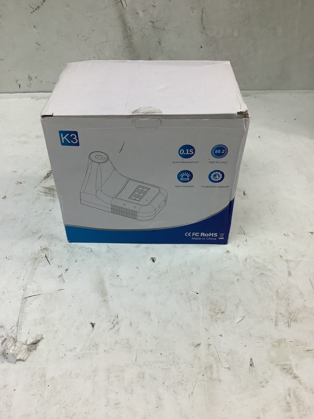 RoHS K3 Industrial Hands Free Body Thermometer NEW IN BOX